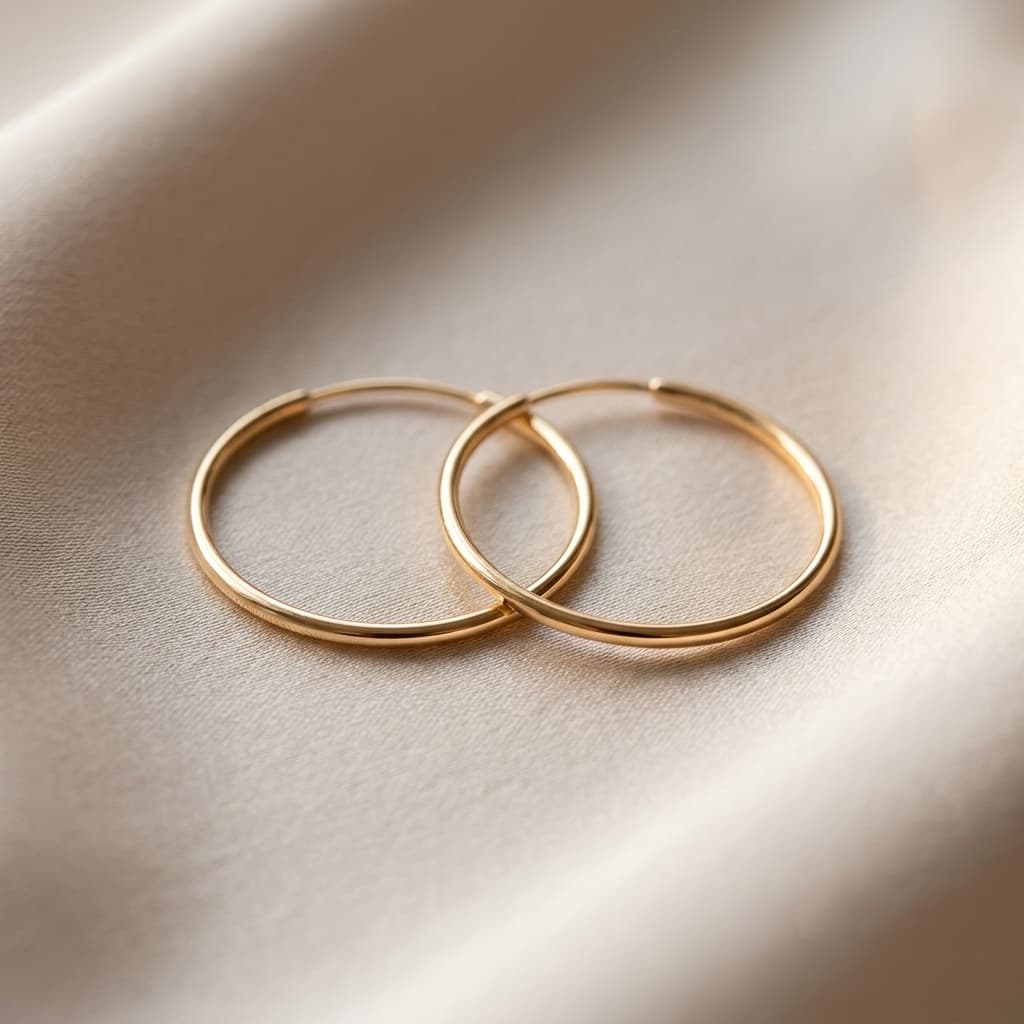 گوشواره حلقه ای ساده