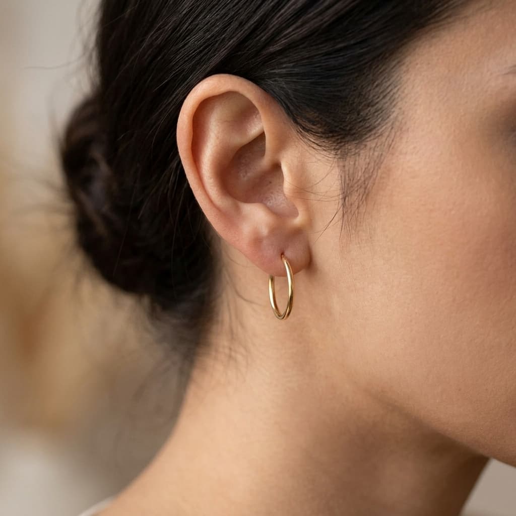 گوشواره حلقه ای ساده