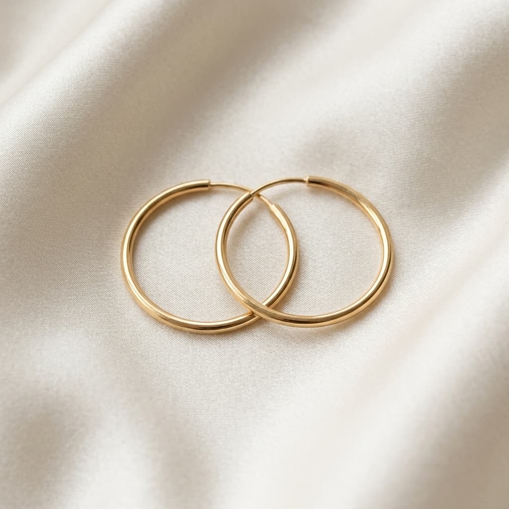 گوشواره حلقه ای ساده